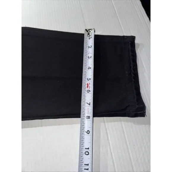 LL Bean Women's Jeans Sz 16 Reg Denim Original Fit Relaxed Cotton Black - Picture 9 of 12